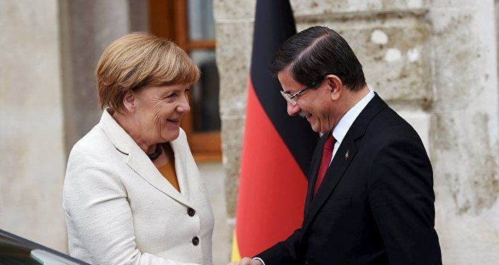 Angela Merkel - Ahmet Davutoğlu