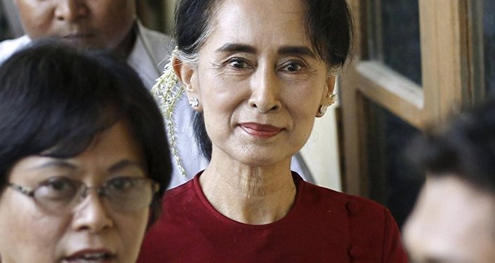 Myanmar demokrasi lideri Aung San Suu Kyi